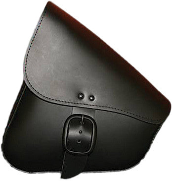 Willie & Max 63-0712 59893-00 LEATHER SWINGARM BAG BLACK W/MATTE BLACK BUCKLE