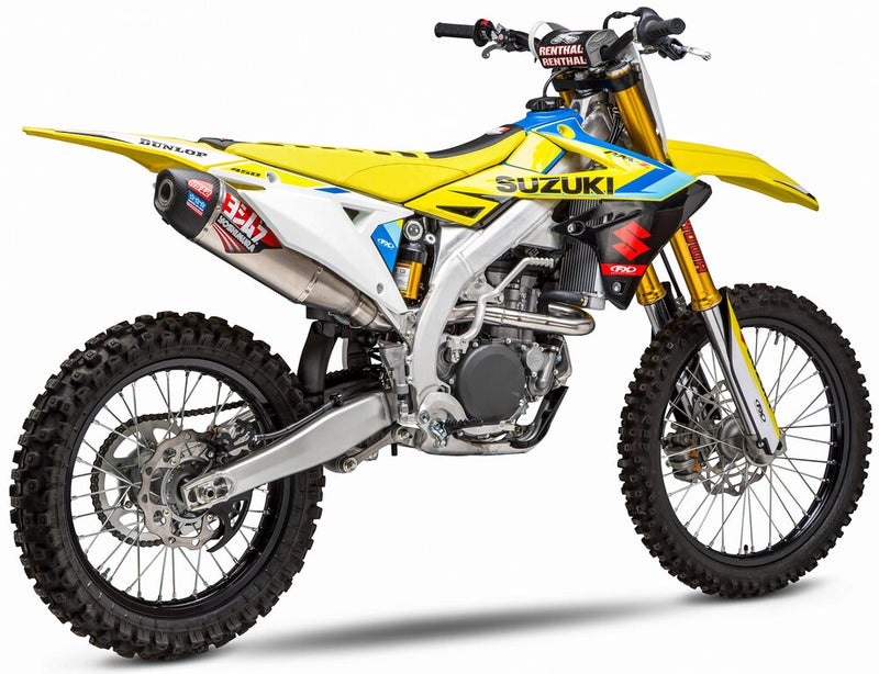 Yoshimura RS12 Signature Series Exhaust System SS-AL-CF - 219220S320 Suzuki RMZ 450 2020-2024