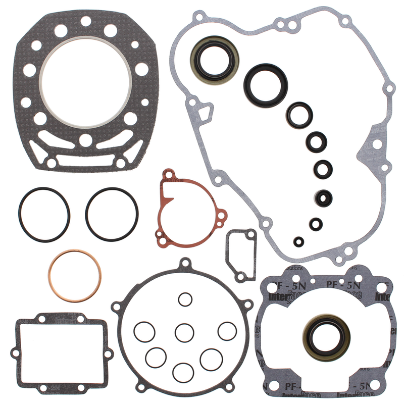 Vertex Complete Gasket SET With OIL Seals - 811474 Kawasaki KX 500 1986-1987