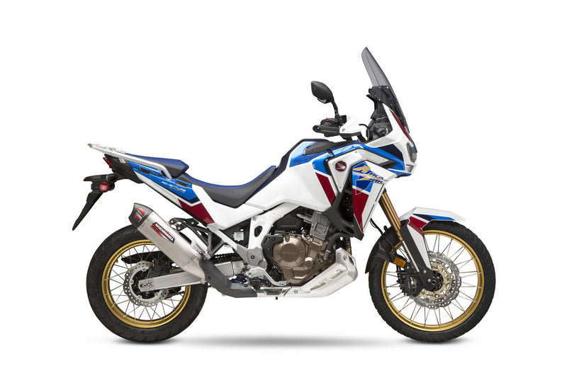 Yoshimura Exhaust Street RS-12 Slip-ON SS-SS-CF Works - 12401BS520 Honda Africa / CRF 1100 2020-2022