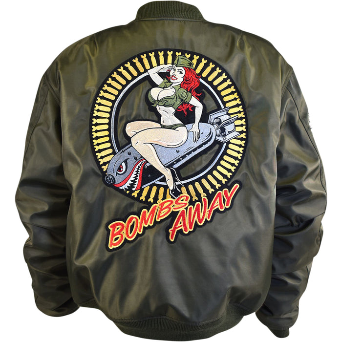 LETHAL THREAT 3001-1327 JT84030XXXL Bombs Away Jacket green - 3xl