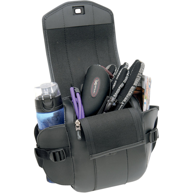 SADDLEMEN 3503-0064 3503-0064 Cruis'n Deluxe Sissy Bar Bag Sissy Bar Bag - Deluxe - Black