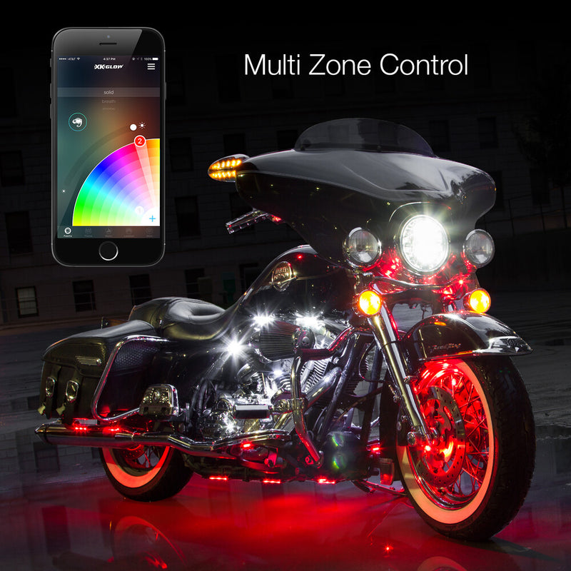 Xk Glow 653-0011 KS-MOTO-STANDARD STANDARD ACCENT LIGHT APP KIT 12PC