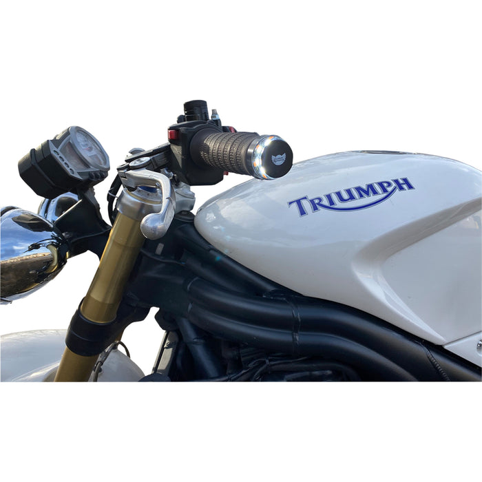 CUSTOM DYNAMICS 2020-1889 CD-BAR-END-AW-B LED Handlebar End Signal/Running Lights Handlebar End Dual LED Lights - Universal