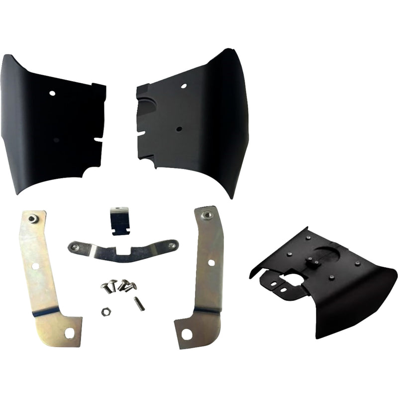 Drag Specialties Frame Mounted Heat Deflectors Air Deflector Frame Mounted Softail - 0504-0430 For Harley Softail 2008-2017