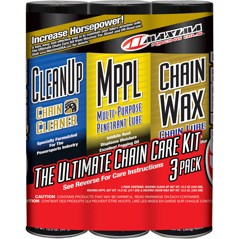 MAXIMA RACING OIL 3605-0069 70-749203 The Ultimate Chain Care Kit Chain Wax/Care Kit - Aerosol