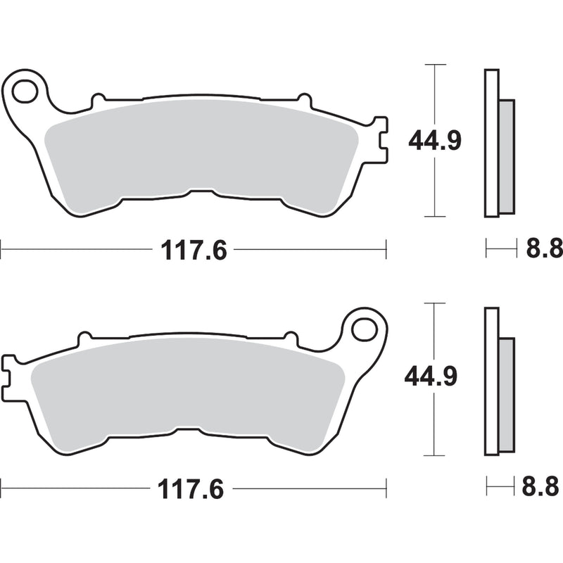 Sbs Brake Pad - 828HS Suzuki C109RT Boulevard / 1800 Boulevard C109RT 2008-2012
