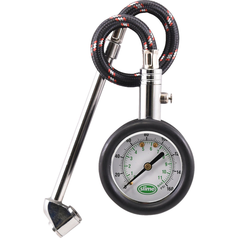 SLIME 0363-0033 2020-A Dual Head Dial Tire Gauge Tire Pressure Gauge - Dual Head/Dial - 10 psi -160 psi