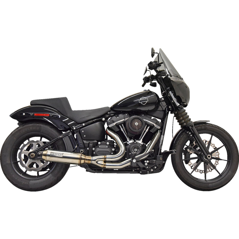 Bassani Xhaust Super Bike 2-Into-1 Exhaust System - 1S77SS For Harley Softail 2018-2025