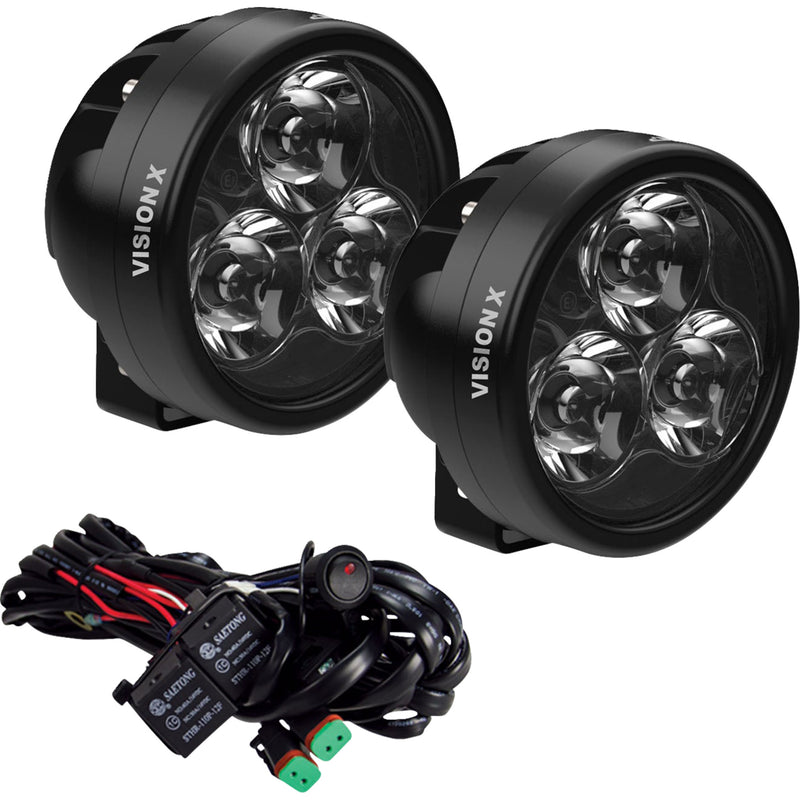 VISION X 2001-2909 9956213 Cannon Race Series 3 LED Light Light Cannon - Spot Beam - Clear Lens