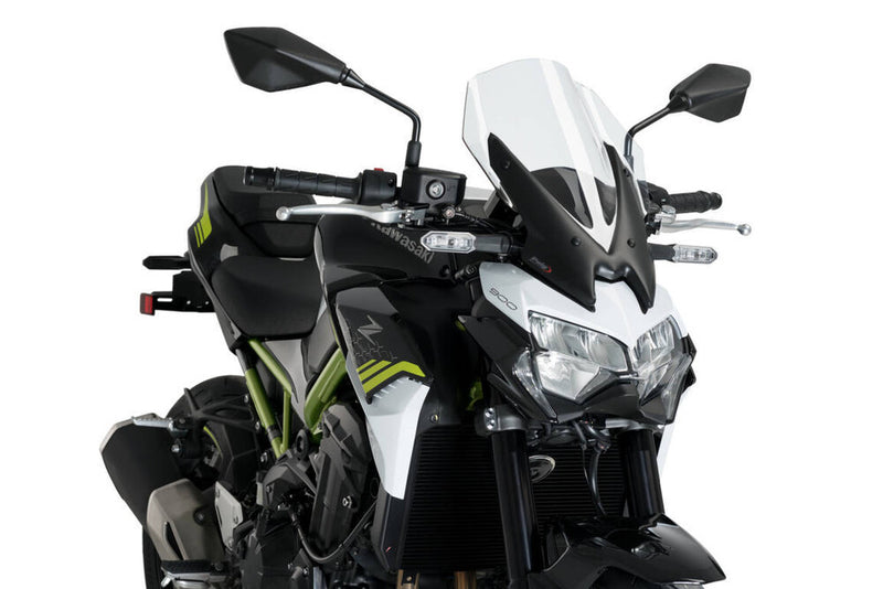 Puig Hi-Tech Parts Windscreen Naked NEW GEN Touring Clear - 3841W Kawasaki 900 2020-2023