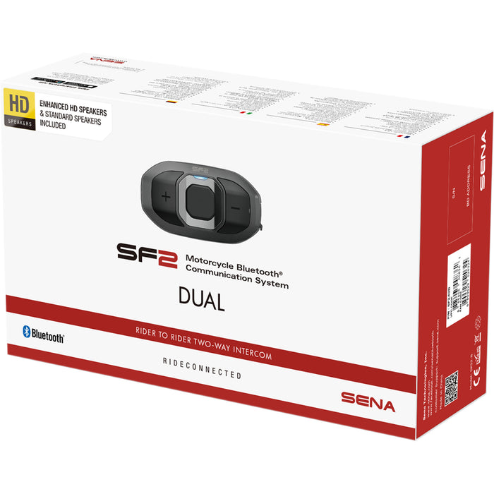 SENA 4402-0791 SF2-03D- SF2 Bluetooth® Communication System SF2 Bluetooth Headset - 2-Way - Dual Speakers - Dual Pack