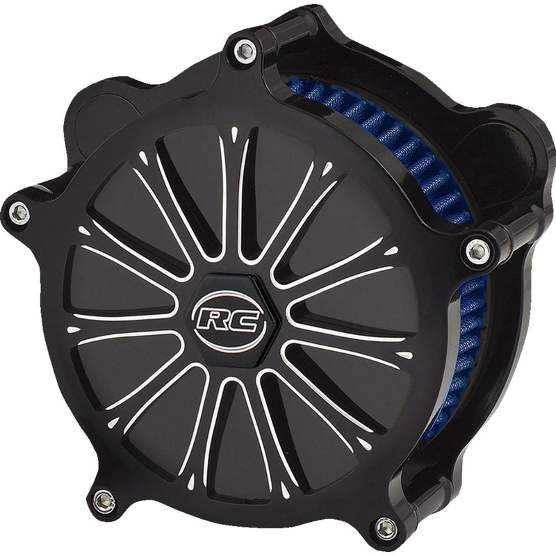 Rc Components Airstrike Exile Air Cleaner - AB-02B-122E For Harley Motorcycles 1993-2017