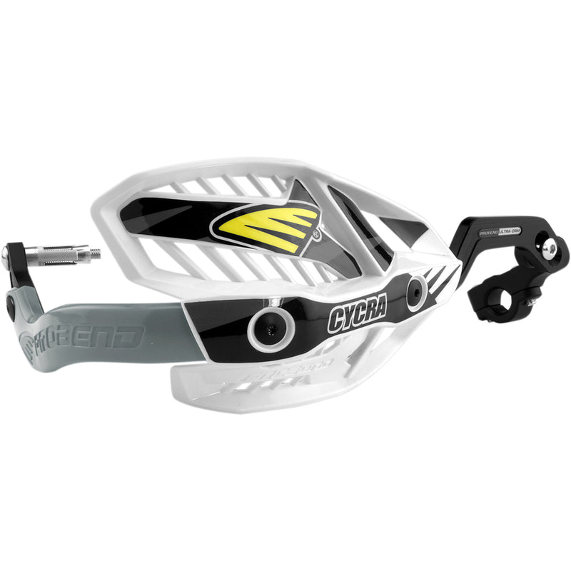 CYCRA 0635-1185 1CYC-7407-42X 7/8" Ultra Probend CRM Wrap Around Handguards Handguards - Ultra - White/White
