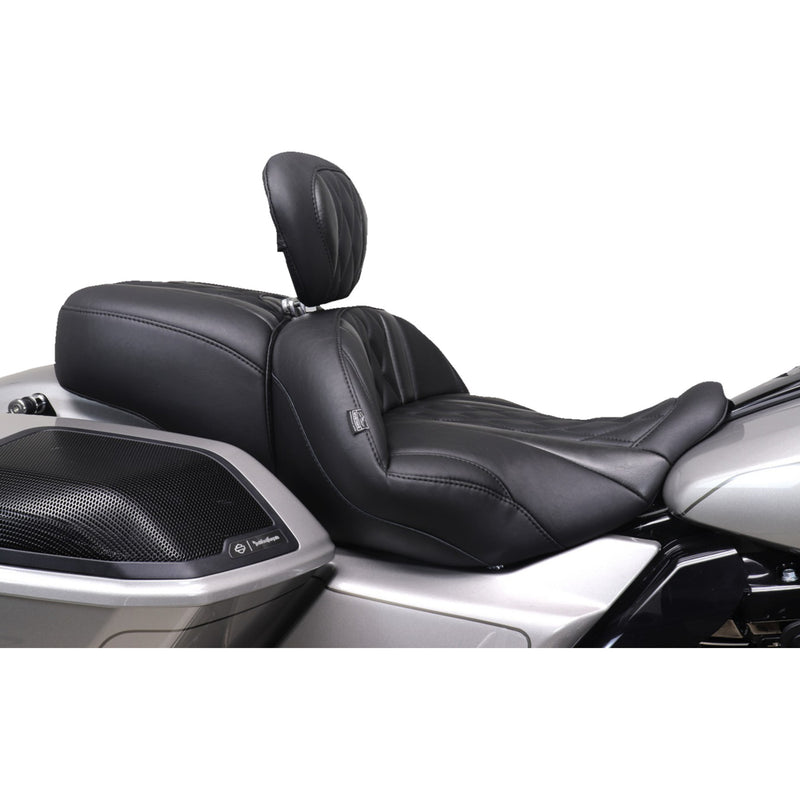 Mustang Deluxe Driver Backrest - 89460 For Harley Touring 2023-2026