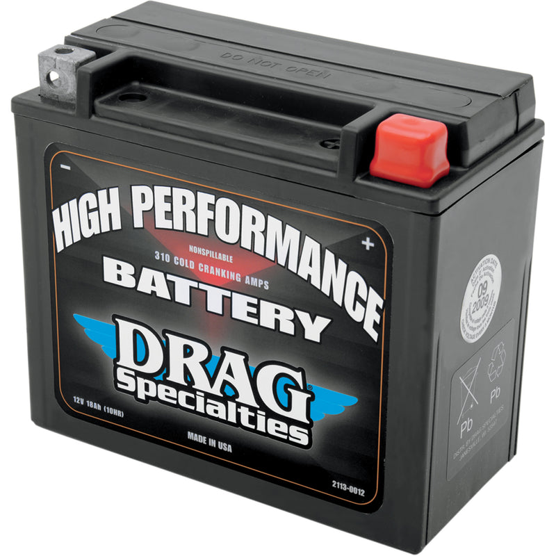 Drag Specialties YTX Battery - 2113-0012 For Harley Motorcycles 1997-2022 | Buell Cyclone / Thunderbolt / S3T Thunderbolt / Lightning 1997-2002