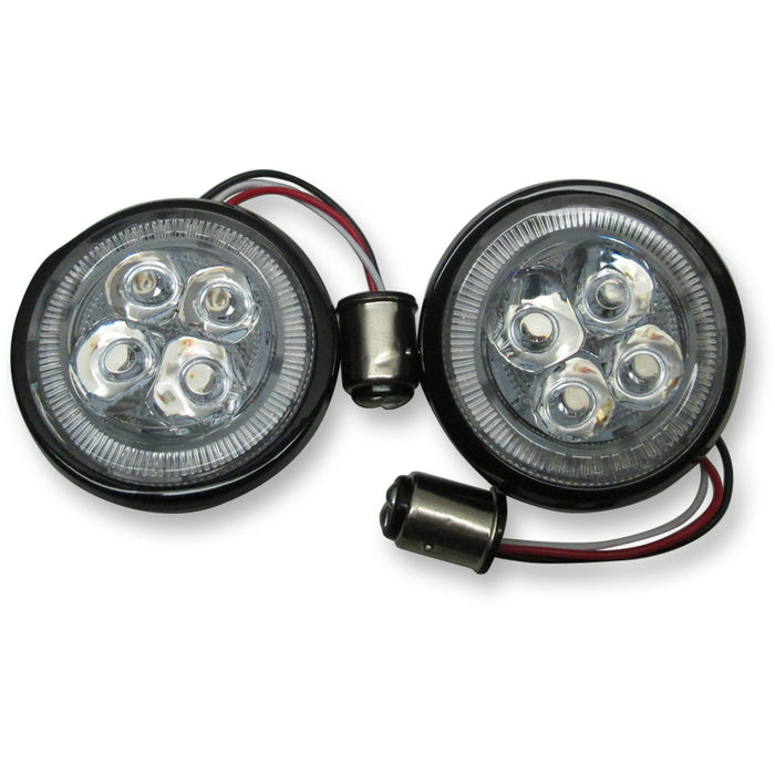 CIRO 2040-2020 45421 Fang® Signal Light Inserts — Rear - Black - Red Lens