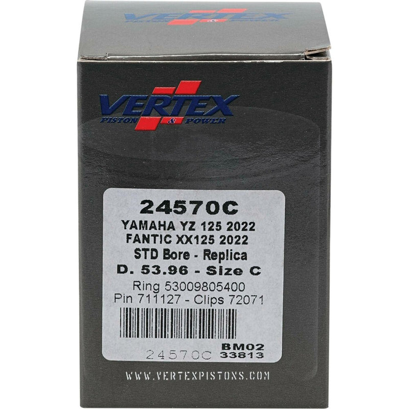 Vertex Piston Kit Cast 53.96/Standard - 24570C Yamaha YZ 125 2022-2024