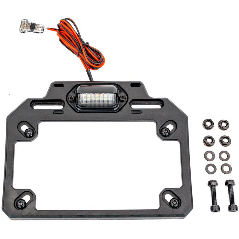 Atv Tek 45-2121 ESPLATE ADJUSTABLE LICENSE PLATE BRACKET W/ LED LIGHT