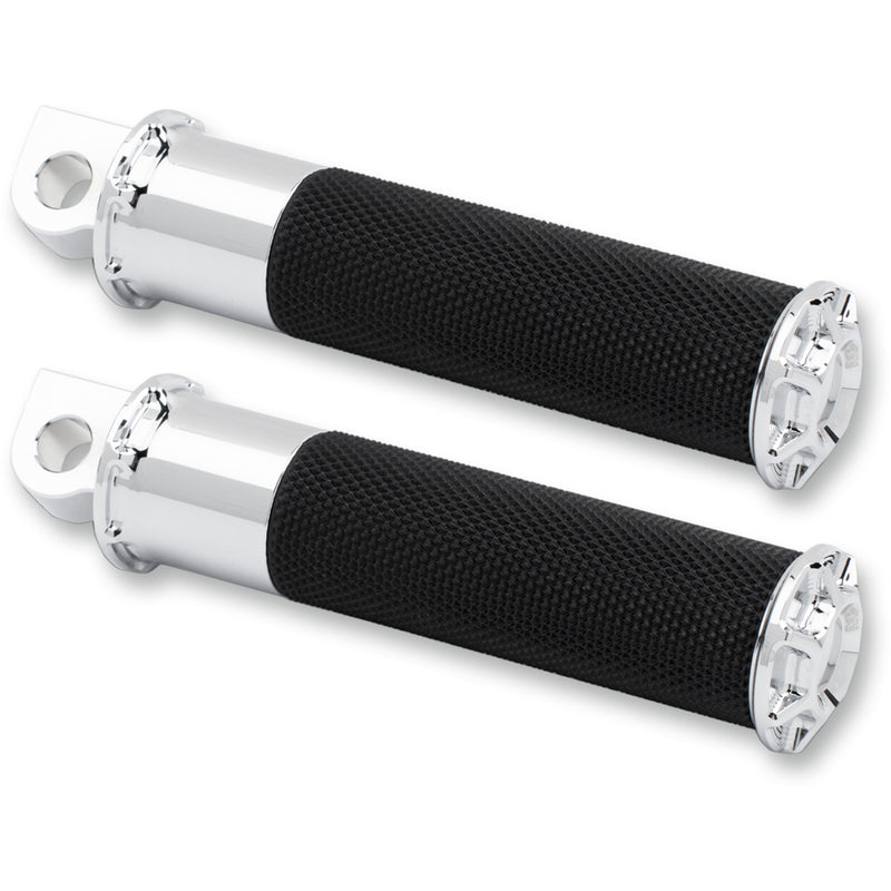 ARLEN NESS 1620-1096 07-928 Fusion Male-Mount Footpegs - Beveled - Chrome