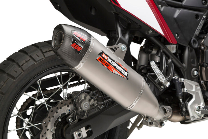Yoshimura Exhaust Street RS12 Slip-ON SS CF - 13710BS520 Yamaha Tenere 700 2021-2025