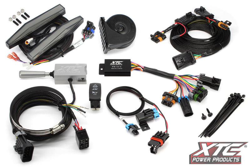 Xtc Power Products Auto Turn Signal Kit W Billet Lever AND Front DRL Lights POL Polaris RZR - ATS-L-POL-M24U-DRL Polaris RZR 2022-2025