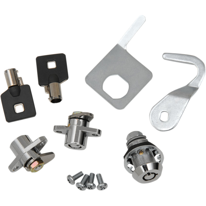 Drag Specialties Lock Set - 3501-0978 For Harley Touring 1993-2013