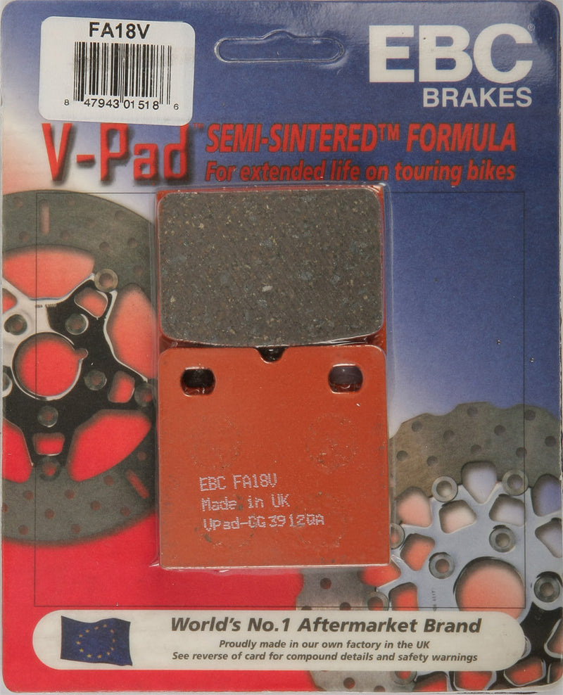 EBC Brake Pads V-Series - FA18V For BMW Motorcycles 1978-2006 | Moto Guzzi LeMans 850 / 850 LeMans / LeMans 1000 / 1100 California 1976-1993