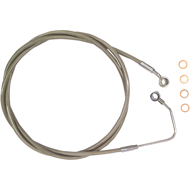 Magnum Shielding XR Stainless Upper Brake Line Upper Steel - SSC1404-68 For Harley Touring 2009-2013
