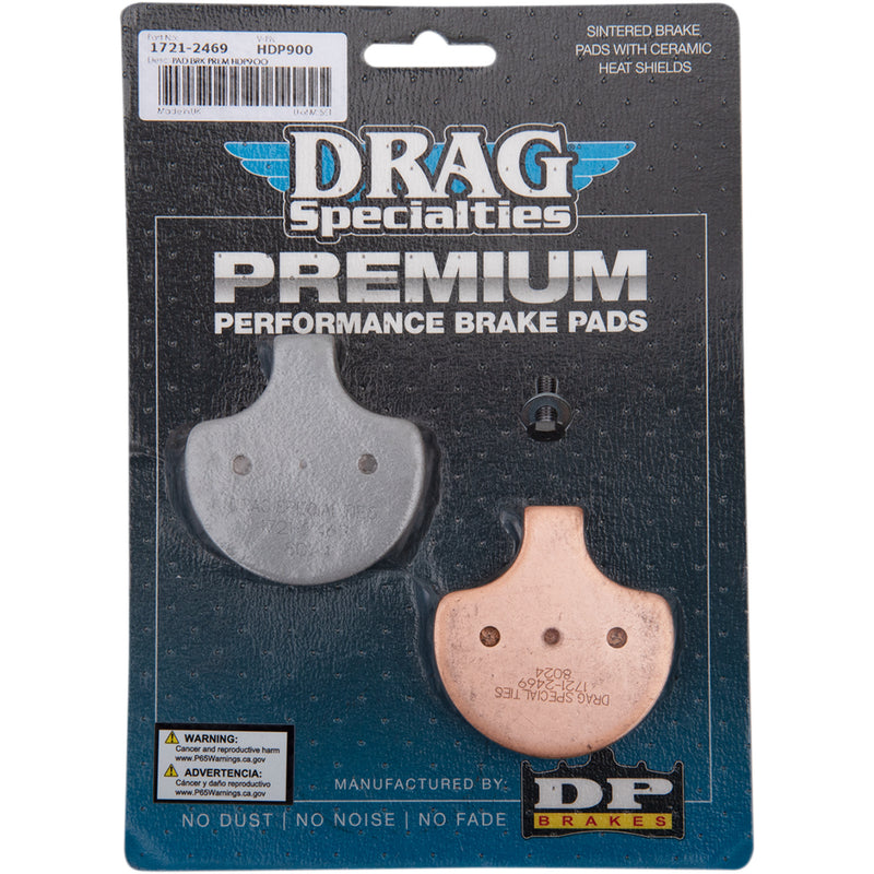 Drag Specialties Brake Pad - 1721-2469 For Harley Motorcycles 1984-2011