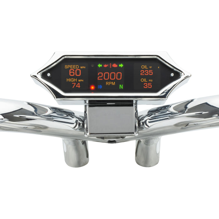 DAKOTA DIGITAL 2210-0592 MLX-9200 MLX-9000 Series Gauge - Speedometer - Spiked - Chrome - Universal