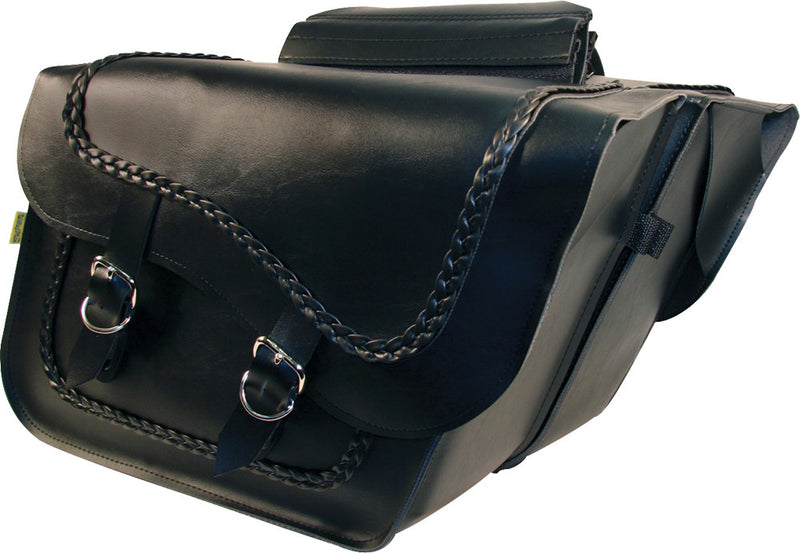 Willie & Max 63-00531 58709-20 SADDLEBAG FLEETSIDE SLANT BRAIDED 16"X11"X6.5"