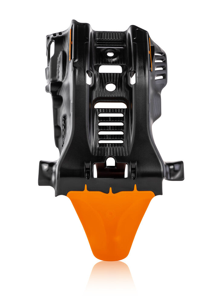 Acerbis Skid Plate Black Orange - 2736365229 KTM Dirt Bikes 2019-2022