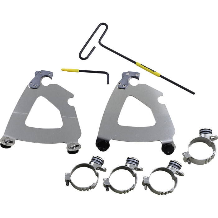 MEMPHIS SHADES 2320-0277 MEK2059 Road Warrior Trigger-Lock Mount Kit - Road Warrior Trigger-Lock Mounting Kit - Polished - XL