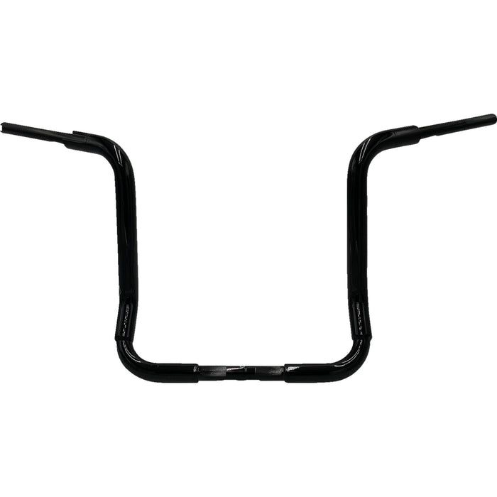 FAT BAGGERS INC. 0601-5770 813016-B 1-1/2" EZ Install Rounded Top Handlebar - 16" - Black