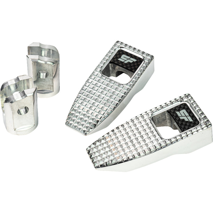 SLYFOX 1620-2526 SF-903-01-2 Speed Pegs - Silver Polished - Front