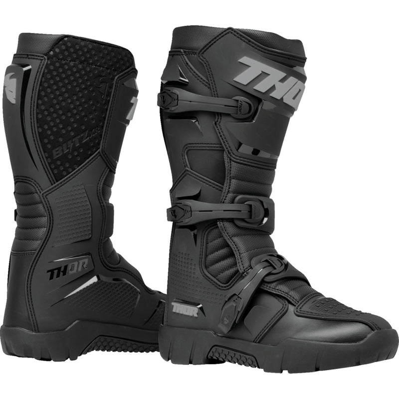 THOR Blitz XR Trail Boots Black/Gray - Size
