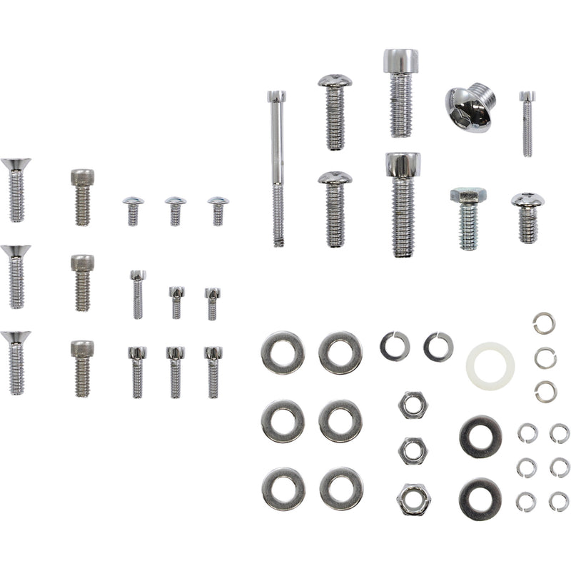 GARDNER-WESTCOTT DS-190697 P-31-38 Carburetor Socket-Head Bolt Kit Bolt Kit - S&S E/G Carburetor - Body/Air Cleaner - Socket-Head - Chrome