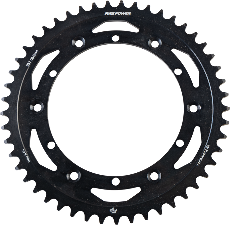 Fire Power Rear Sprocket Steel 49T Black - FPS-853-49-BLK Yamaha ATVs 1988-2006