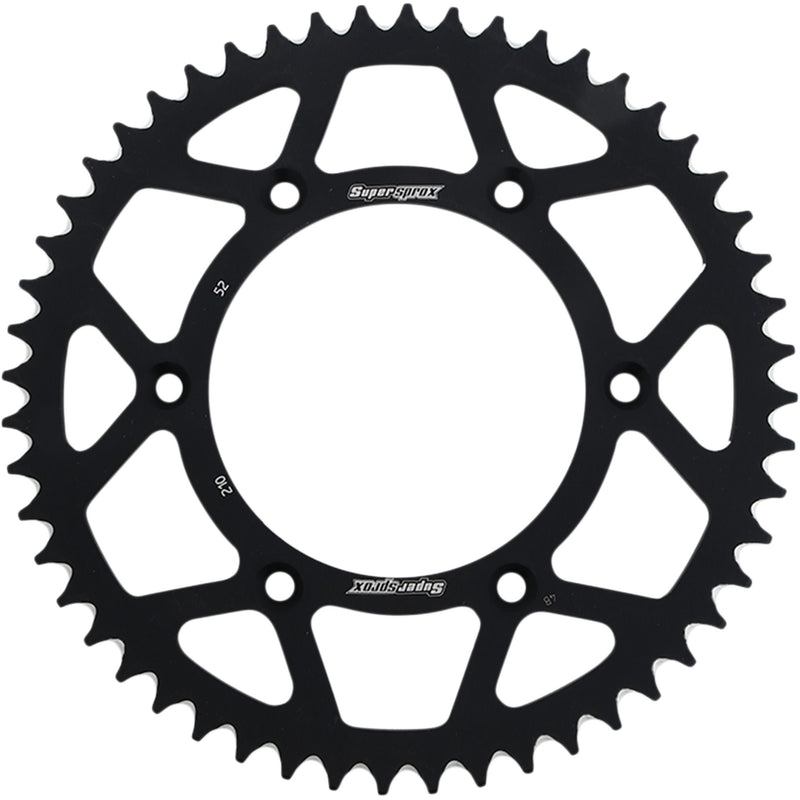 SUPERSPROX 1211-1930 RAL-210-52-BLK Aluminum Rear Sprocket Rear Sprocket - Black - Honda - 52 Tooth