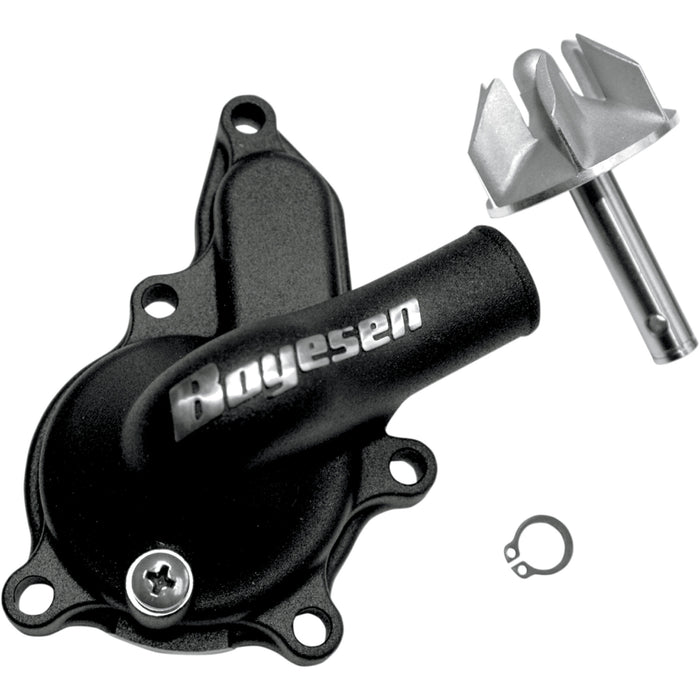 BOYESEN 0940-1084 WPK-28B Supercooler Water Pump Cover and Impeller Kit Impeller/Waterpump Cover - Black - Suzuki