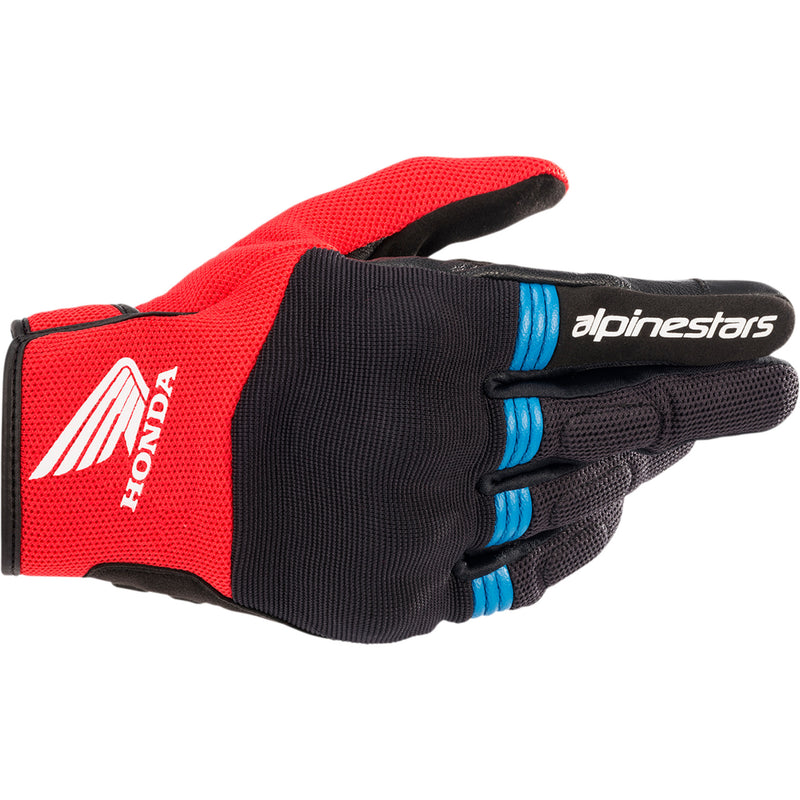 ALPINESTARS Honda Copper Gloves Black/Bright - Red/Blue