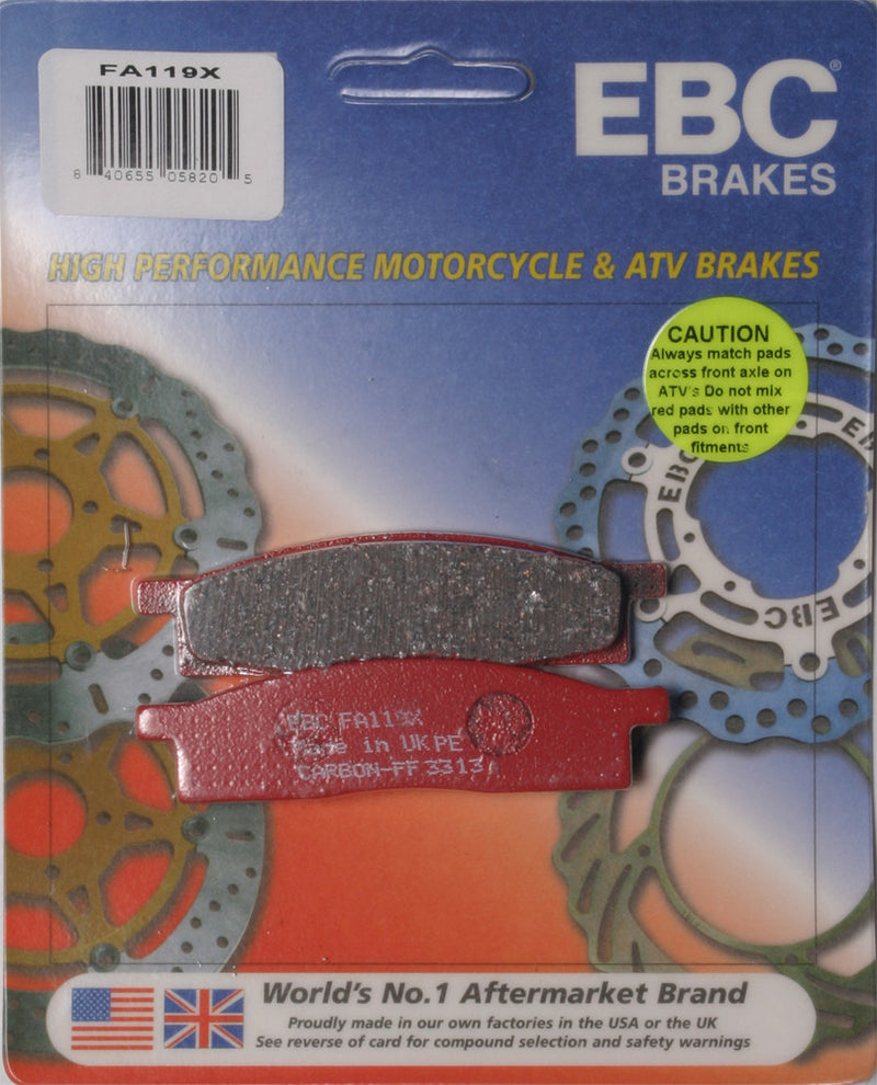 EBC Brake Pads - FA119X Yamaha Dirt Bikes 1986-2020