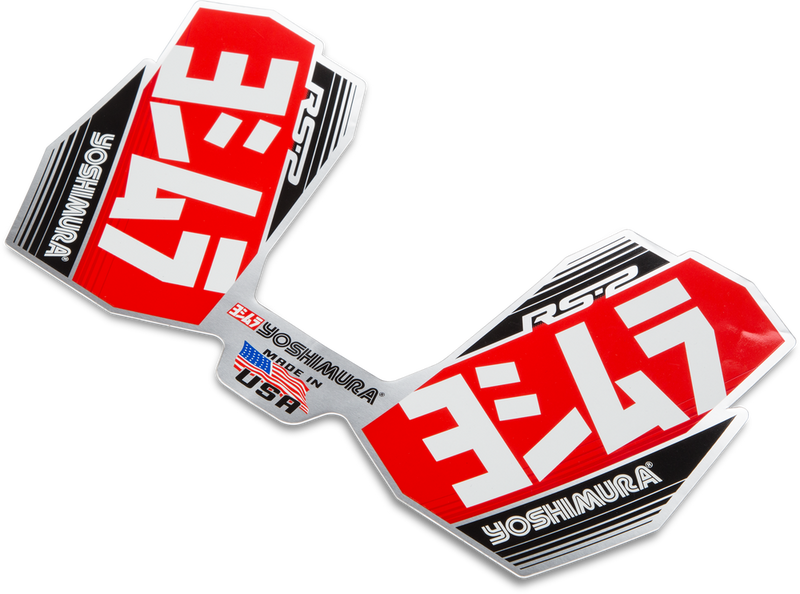 Yoshimura 961-9075 RS2-NB001 MUFFLER LOGO DECAL RS-2 OFF-ROAD V2