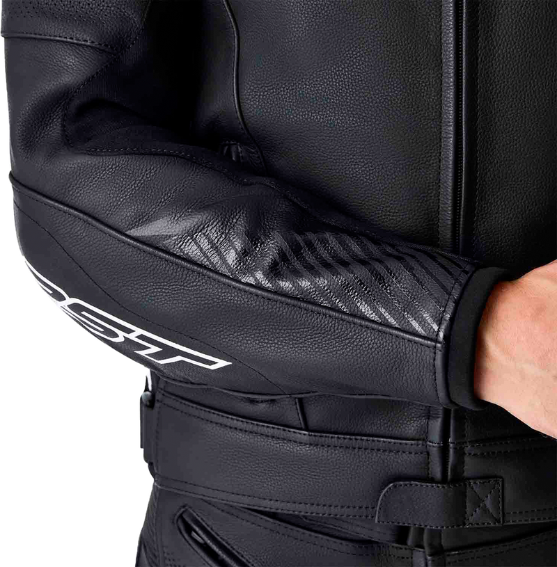 Rst 556-3635150 103635WHI-50 TRACTECH EVO D3O JACKET BLK/WHI LEATHER 3X