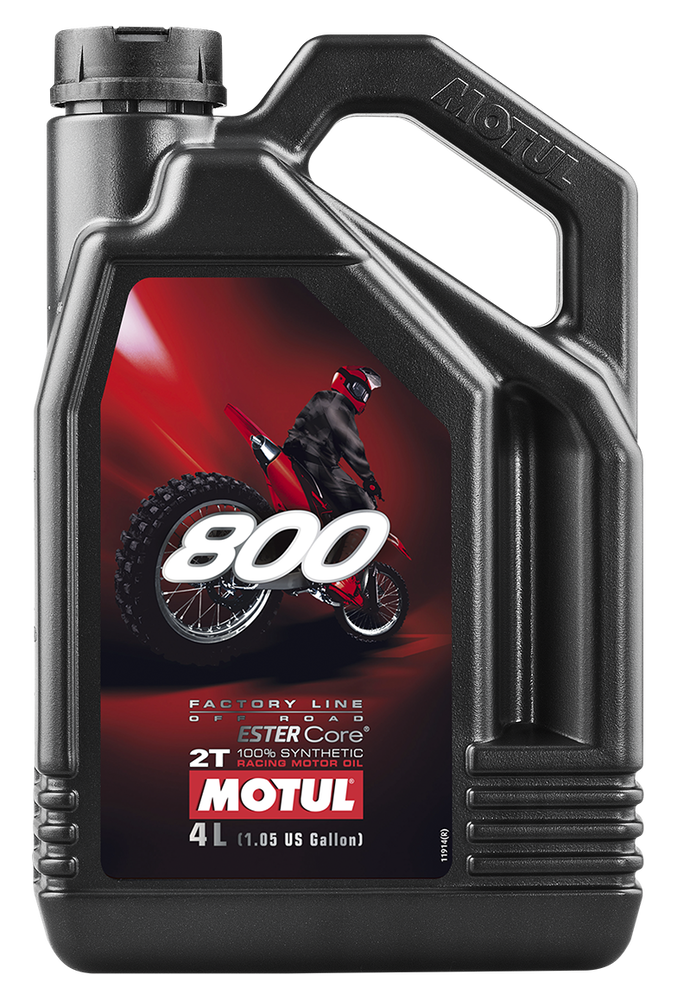 Motul 800 PRO Racing Premix OIL 2T 4-1 1L - 104039 For Ski-Doo Snowmobiles 2002-2019 | Husqvarna Dirt Bikes 2003-2018 | Kawasaki Dirt Bikes 2002-2018