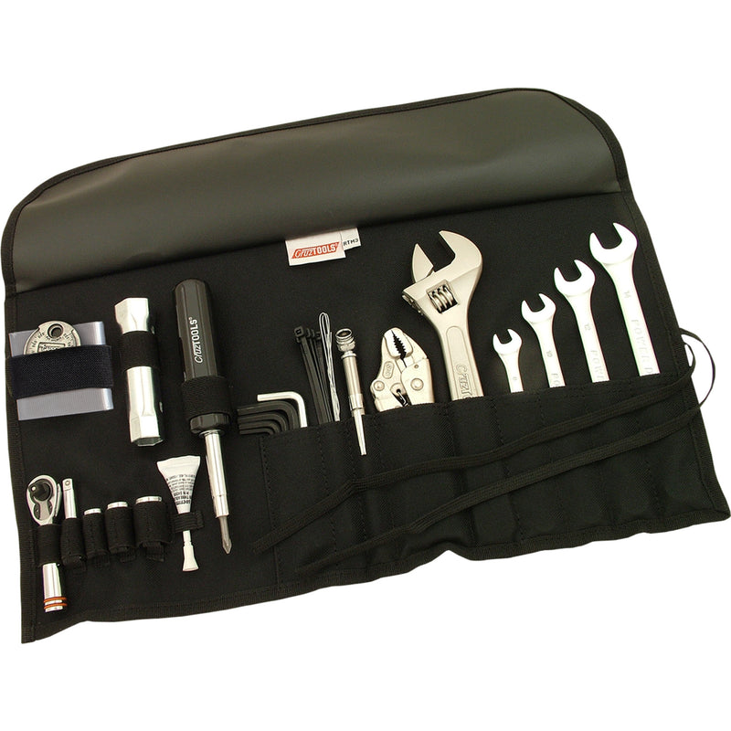 CRUZTOOLS 3812-0018 RTM3 RoadTech™ M3 Tool Kit for Japanese Metric Motorcycle - ATV/UTV Tool Kit - Roll-Up - Japanese Metric Motorcycle/ATV/UTV