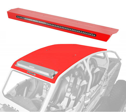 Pro Armor Asylum Roof With Rear Lightbar PKT RED - P144R124RD Polaris RZR 2014-2022