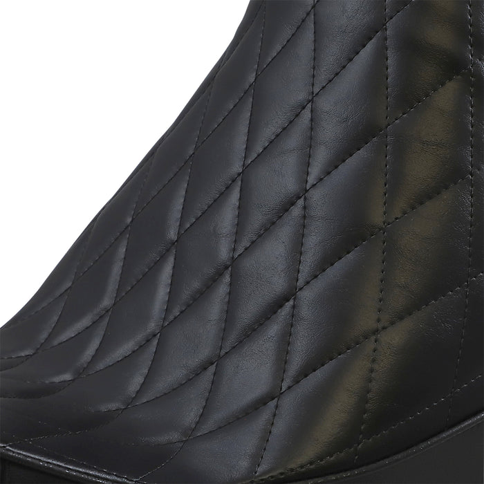 LE PERA 0802-1324 LYX-020DM Cherokee Seat - Diamond - Black - Softail '18-'23