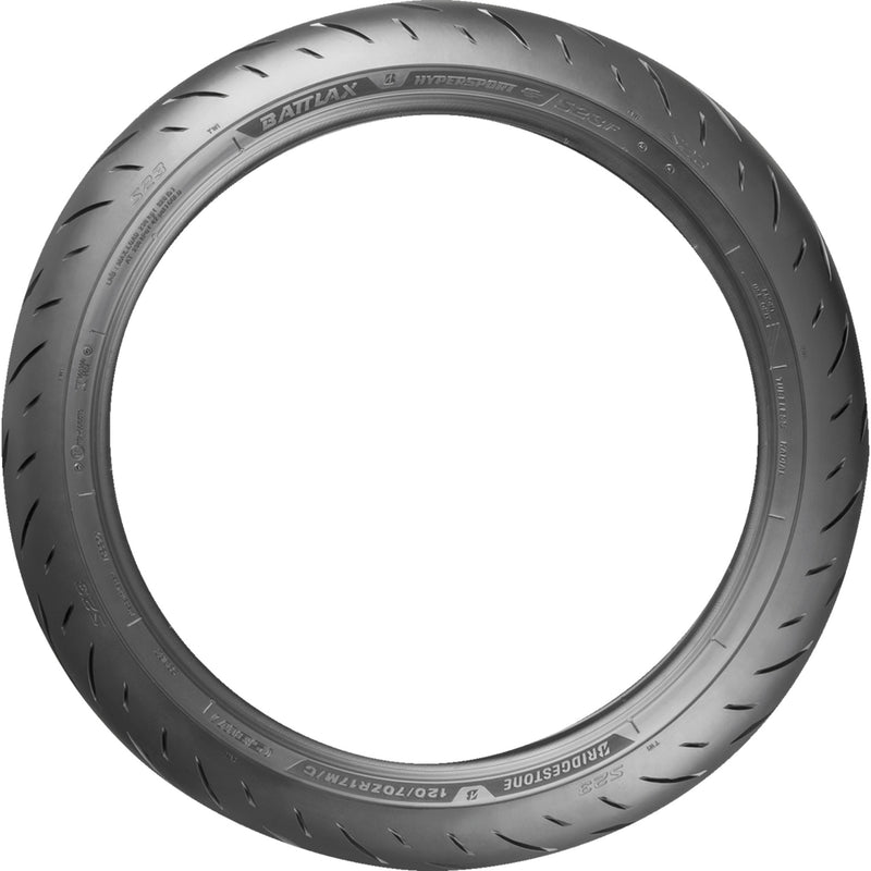 BRIDGESTONE 0301-0999 15924 Battlax S23 Tire Tire - Battlax S23 - Front - 120/70ZR17 - 58W